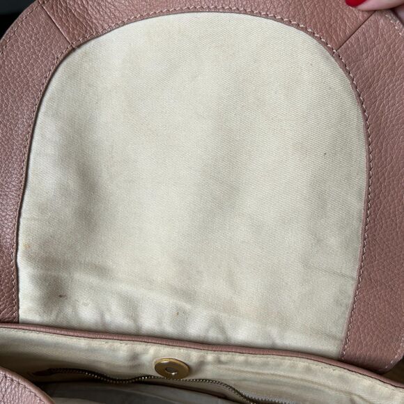 See by Chloe Leather Crossbody Bag in Pink Pebbled Leather - Picture 8 of 9